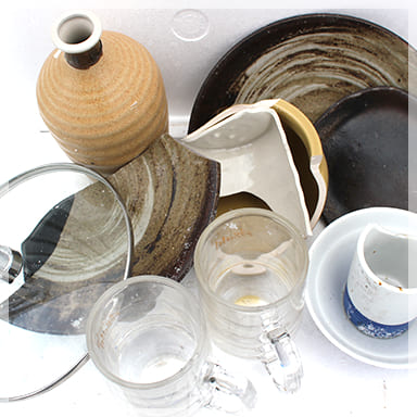 ガラス･陶磁器くず グラス、食器、ガラス製品、陶器